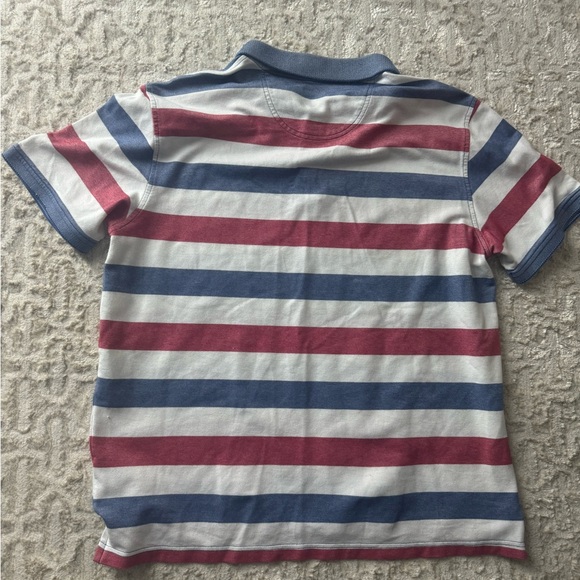 Izod Kids Polo Shirt - Red, Blue, White Stripes - Picture 2 of 4